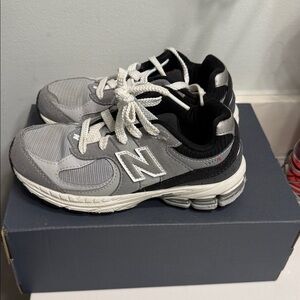 New Balance Kids Gray and Black Sneakers Final Sale